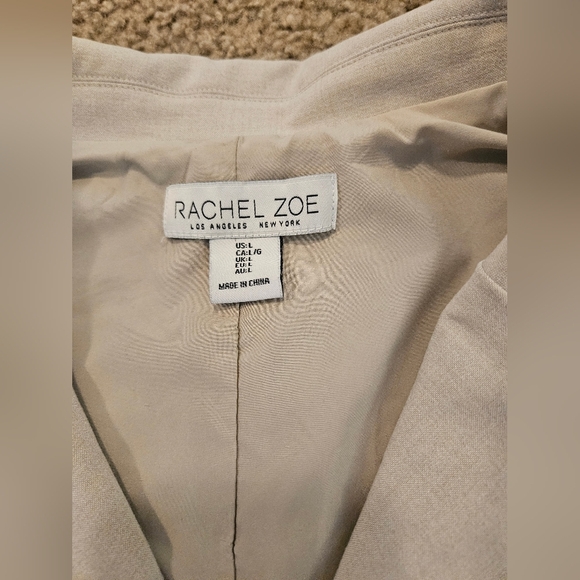 Rachel Zoe Women's Beige Button-Up Blazer Vest, Size Large - Picture 2 of 6